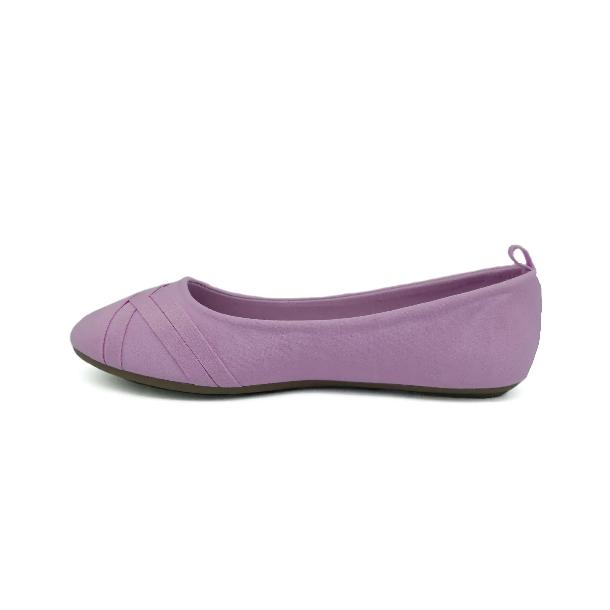 mySTYLE Women's Jersey Ballerina Flat