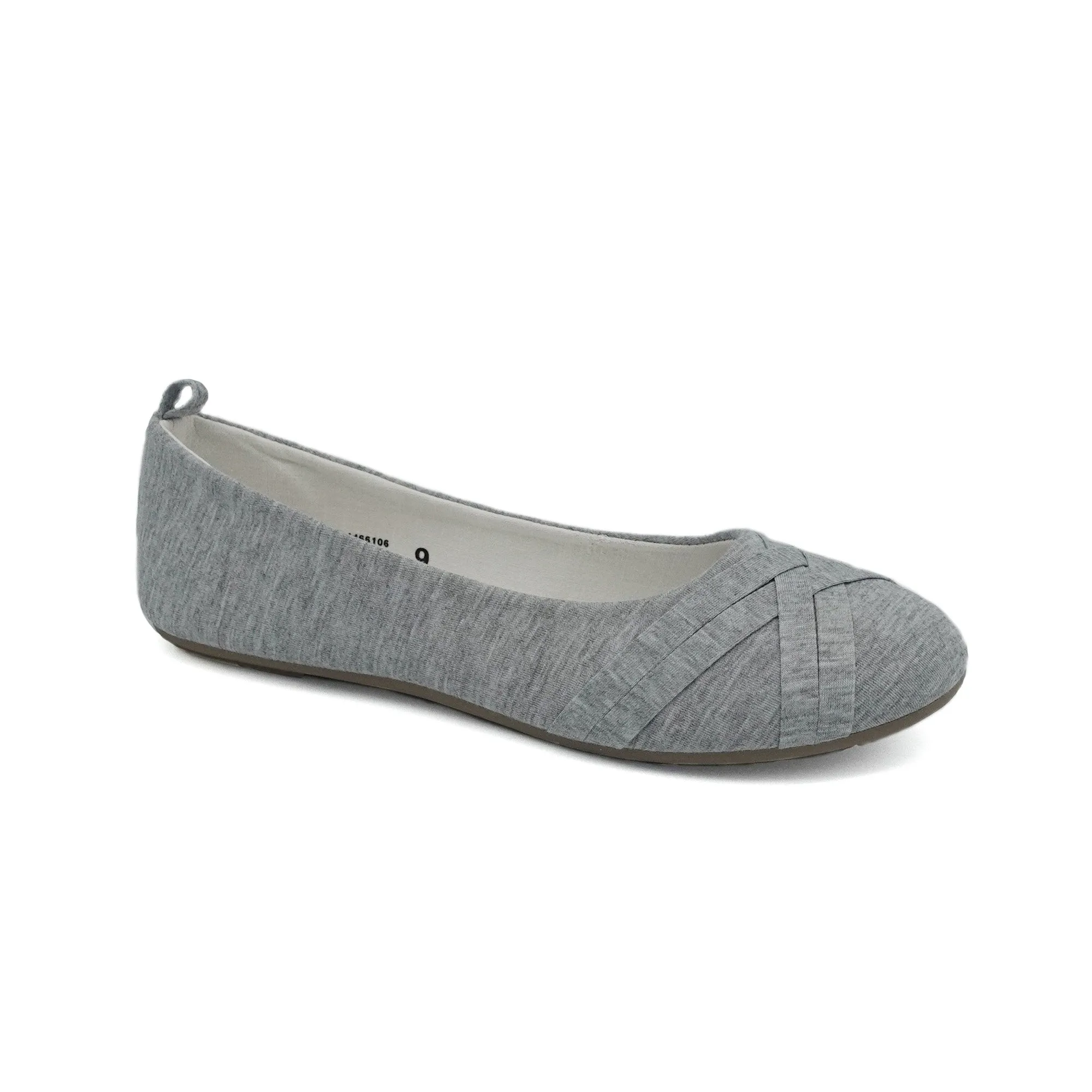 mySTYLE Women's Jersey Ballerina Flat