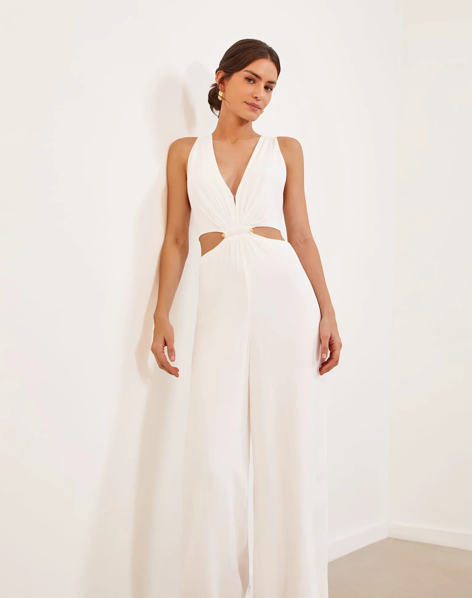 Nayara Detail Jumpsuit - Off White