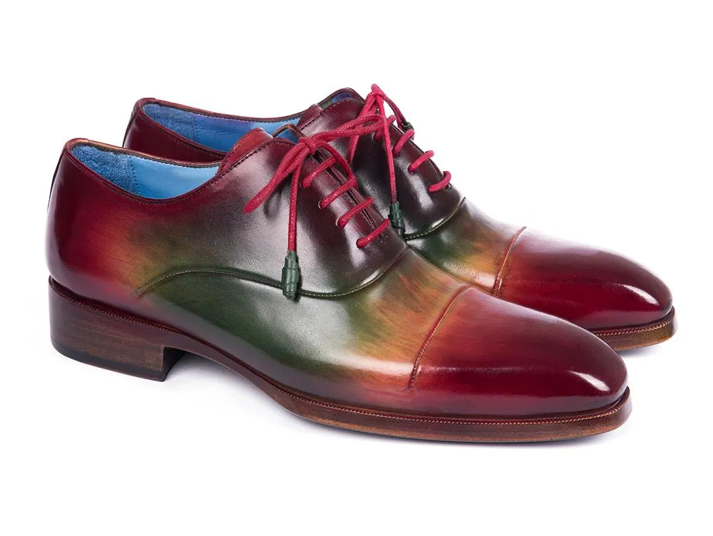 Paul Parkman Men's Captoe Oxfords Multicolor (ID#1744-MLT)