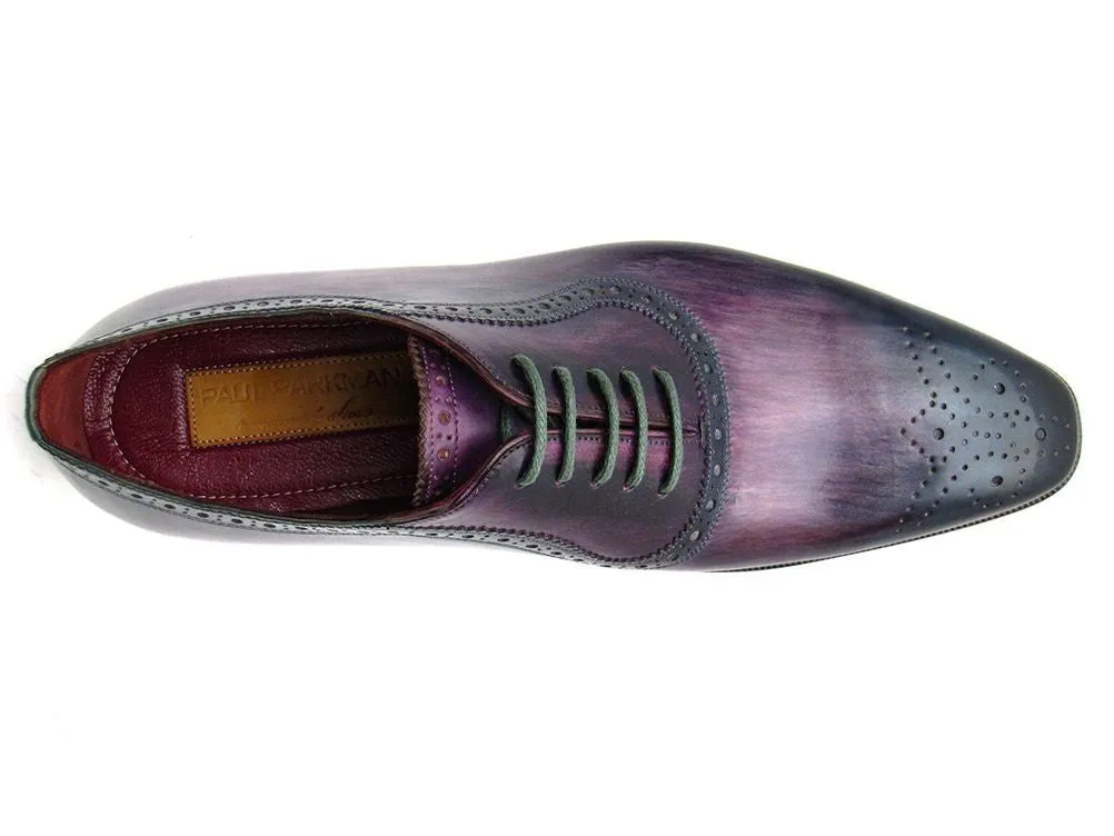 Paul Parkman Purple & Navy Medallion Oxfords