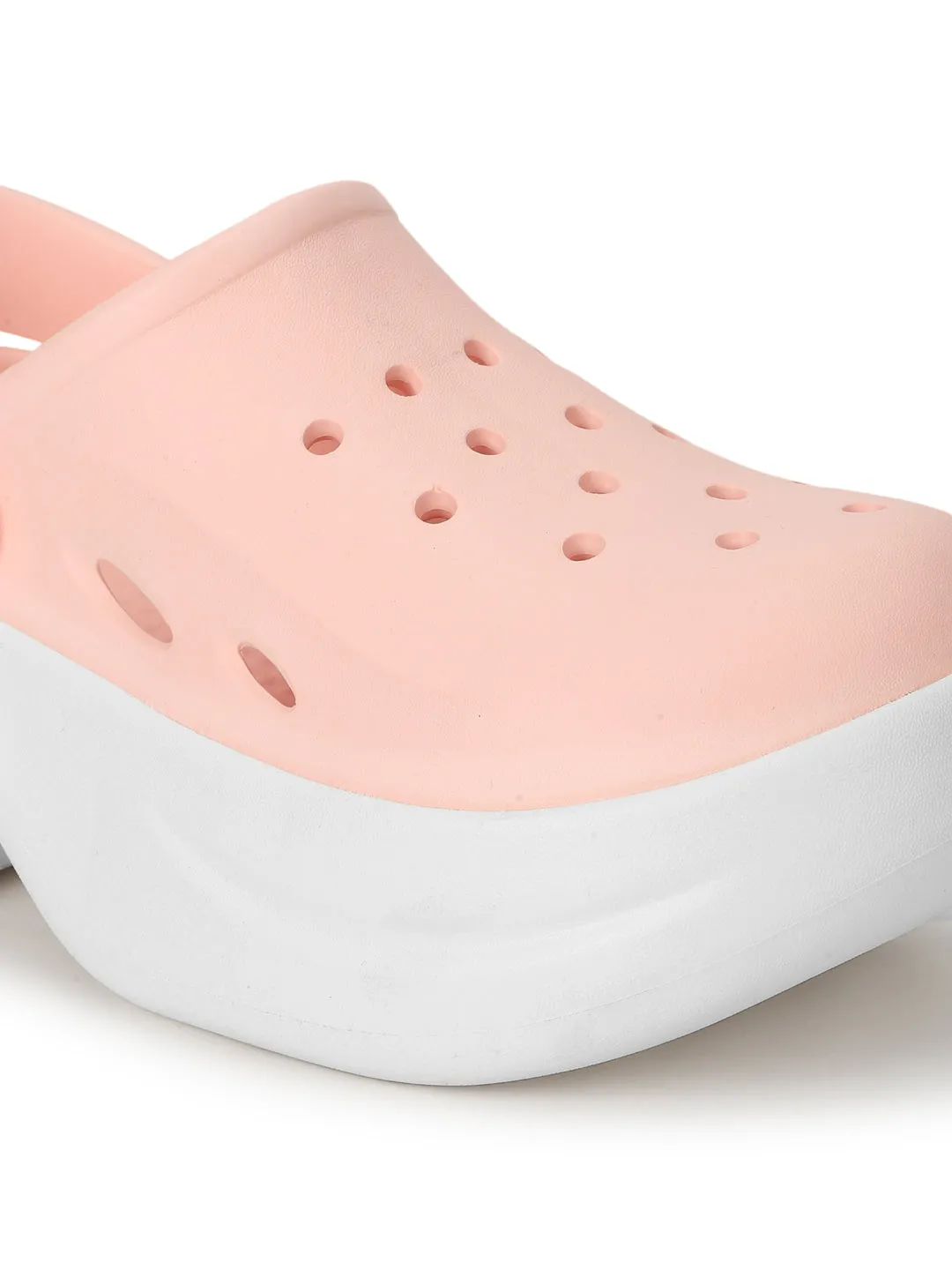 Pink White PU Slip-On Croc Flats (TC-RS3580-PNKWHT)