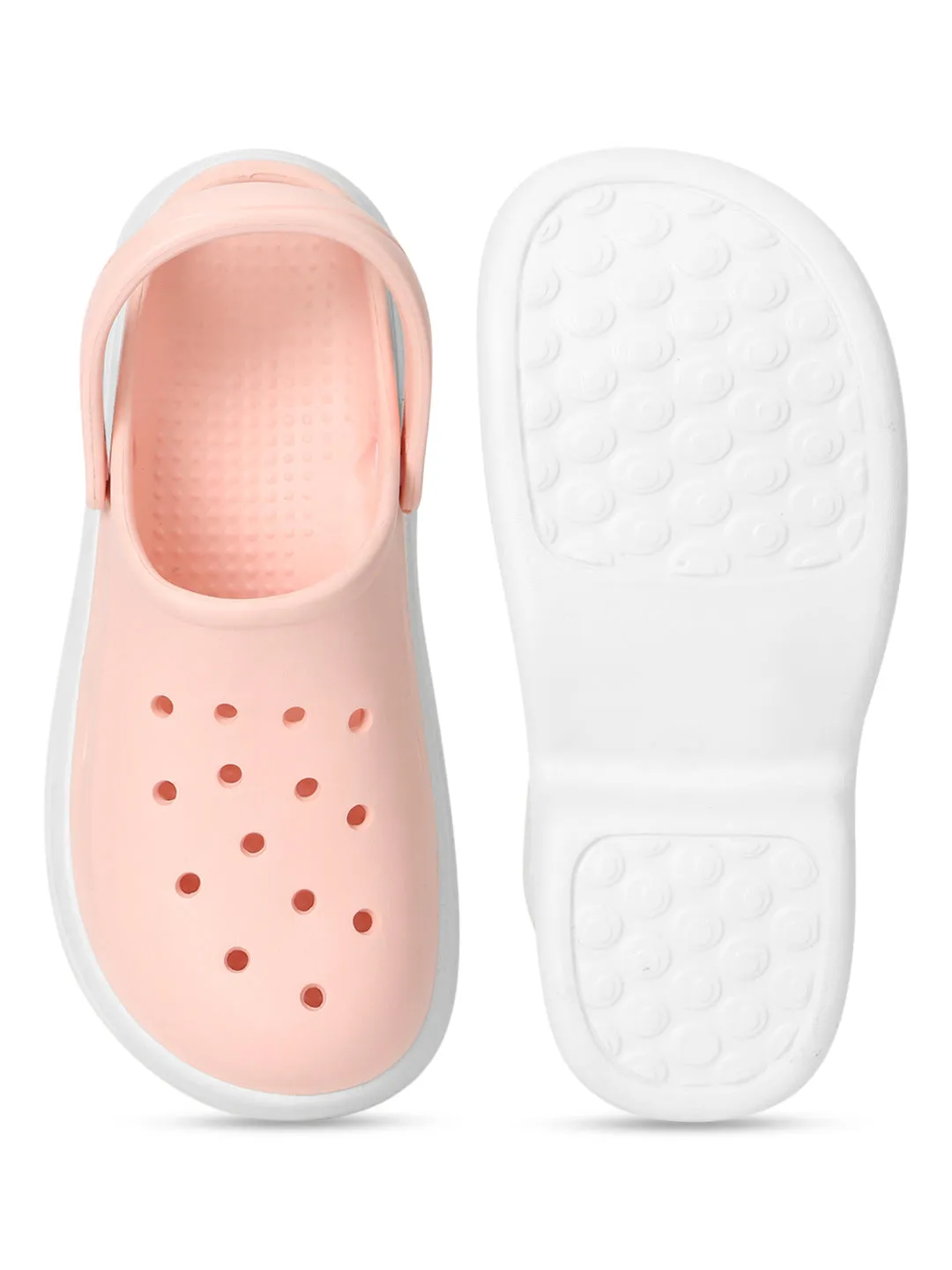 Pink White PU Slip-On Croc Flats (TC-RS3580-PNKWHT)