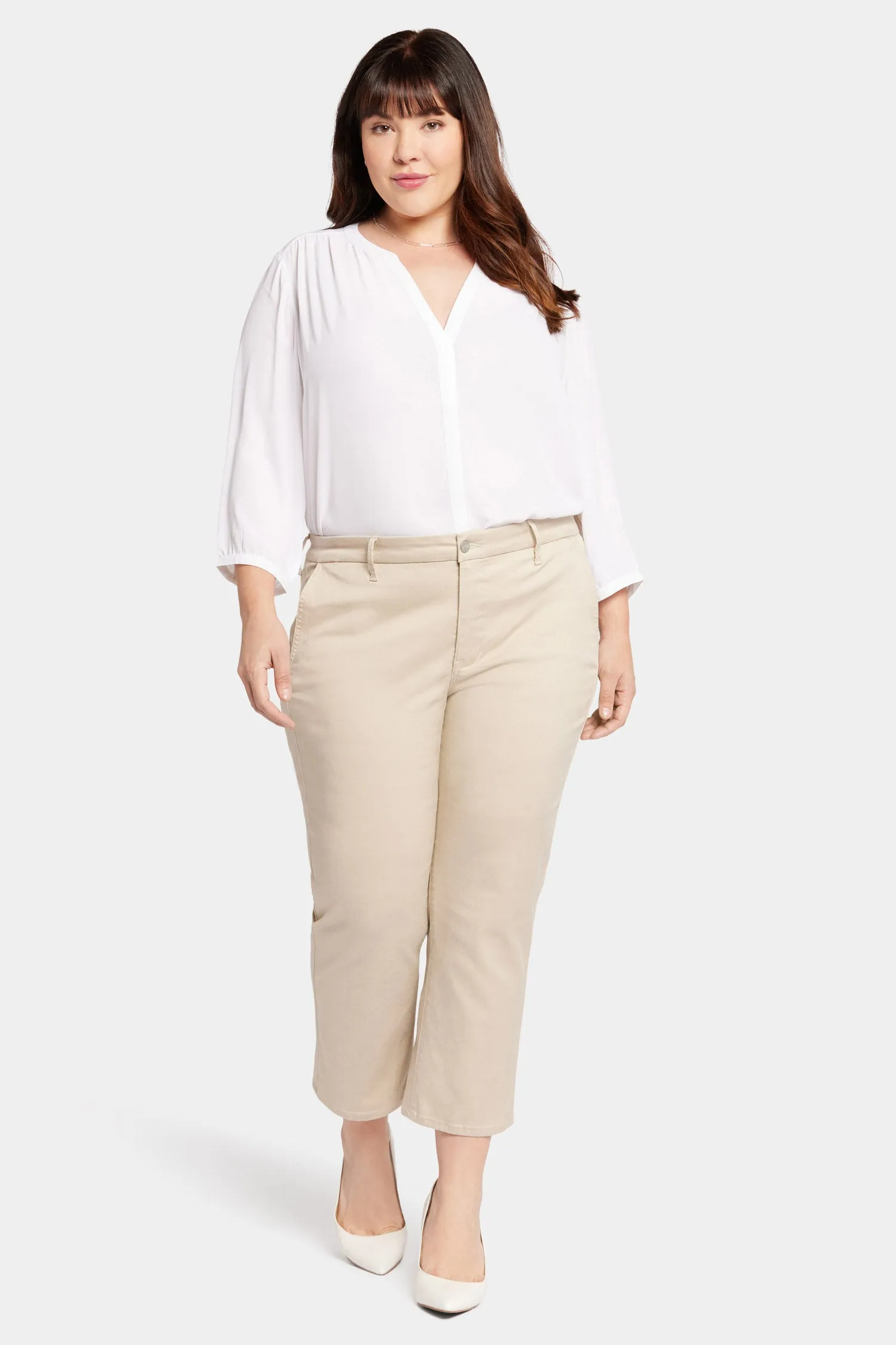 Piper Trouser Pants In Plus Size - Feather