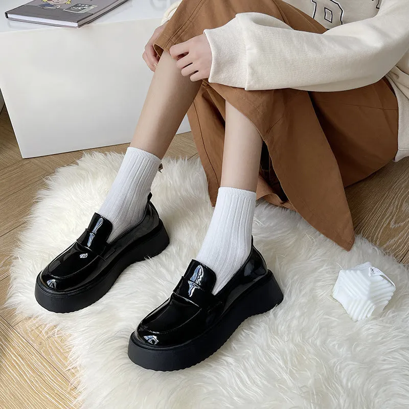 Platform Black Wholesale Loafers Shoes