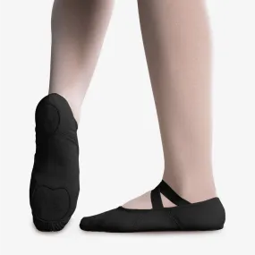 Só Dança Diamond Stretch Canvas Ballet Shoe-BLK