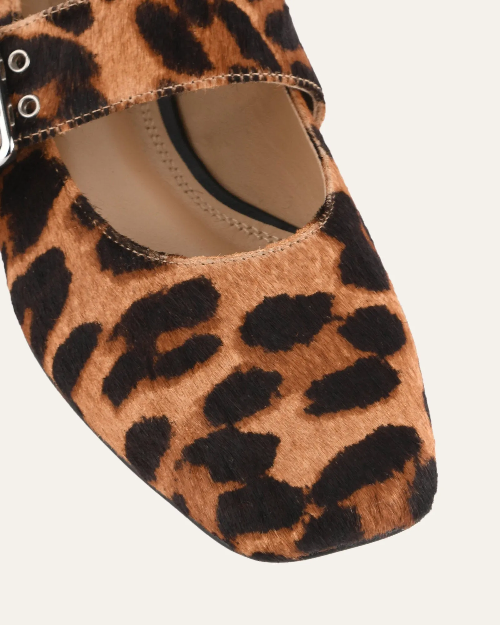 SARAH CASUAL FLATS OCELOT LEATHER