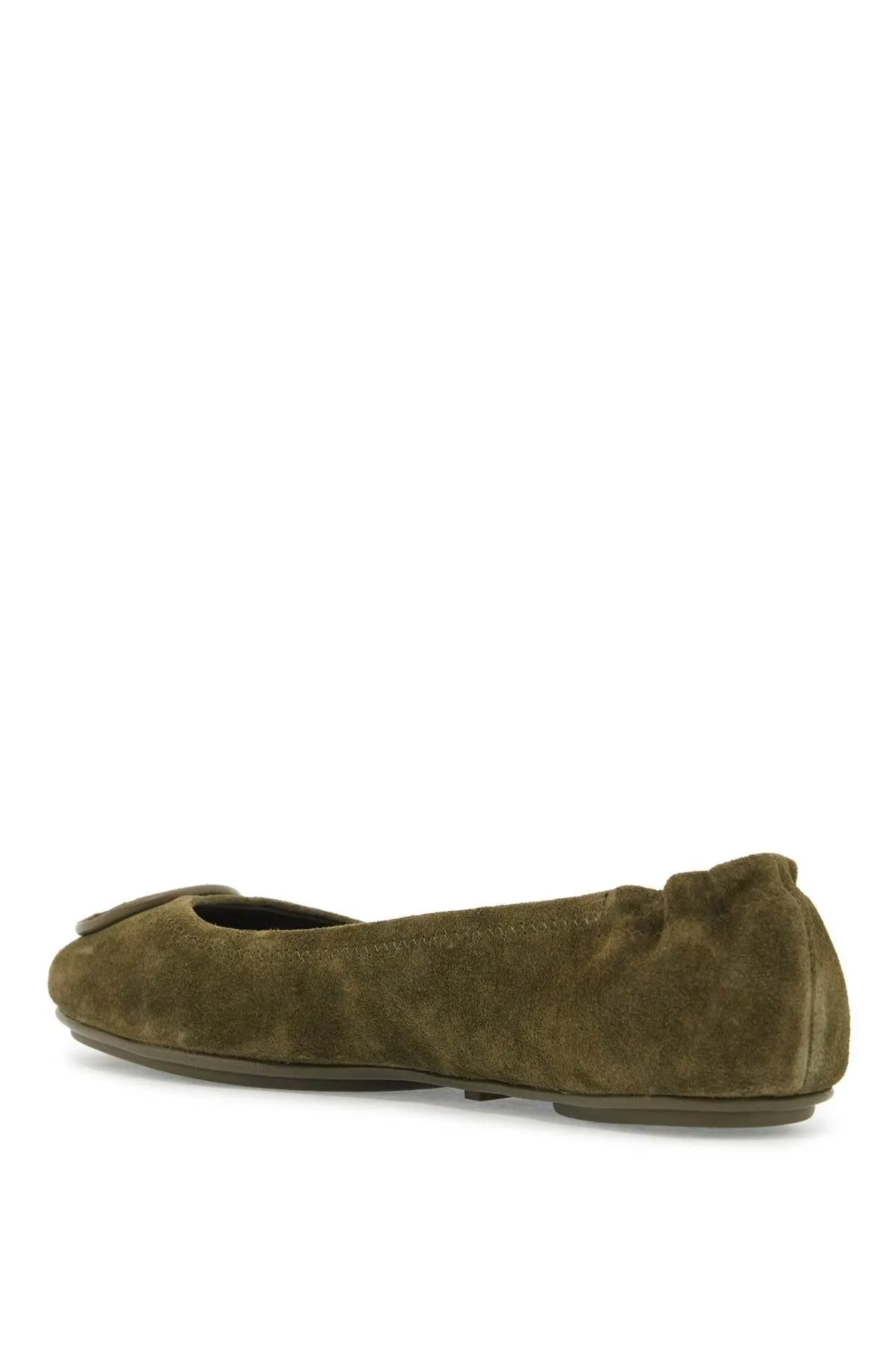 SUEDE MINNIE TRAVEL BALLET FLATS