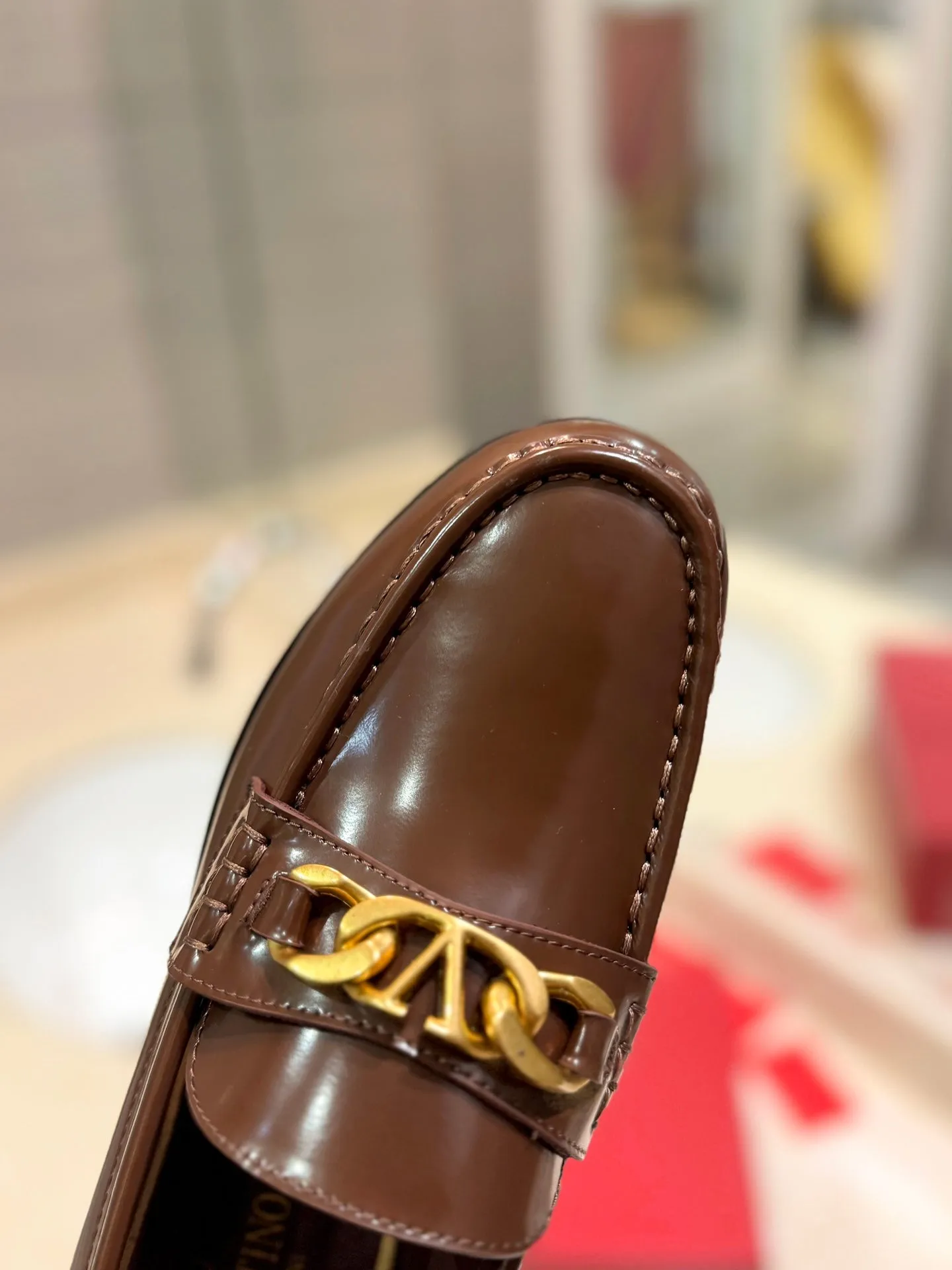 The Bold Edition Vlogo Brown Calfskin Loafer