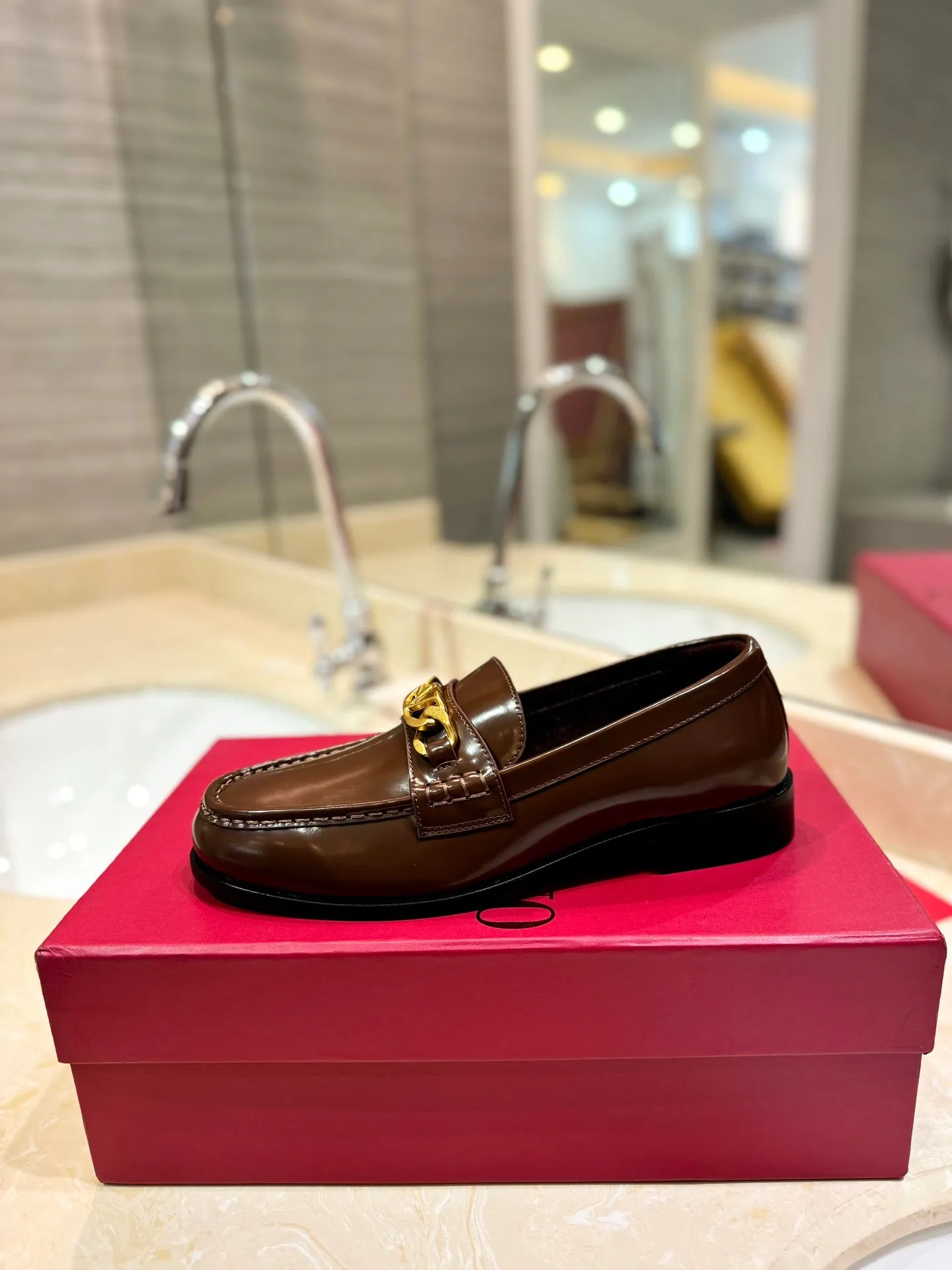 The Bold Edition Vlogo Brown Calfskin Loafer