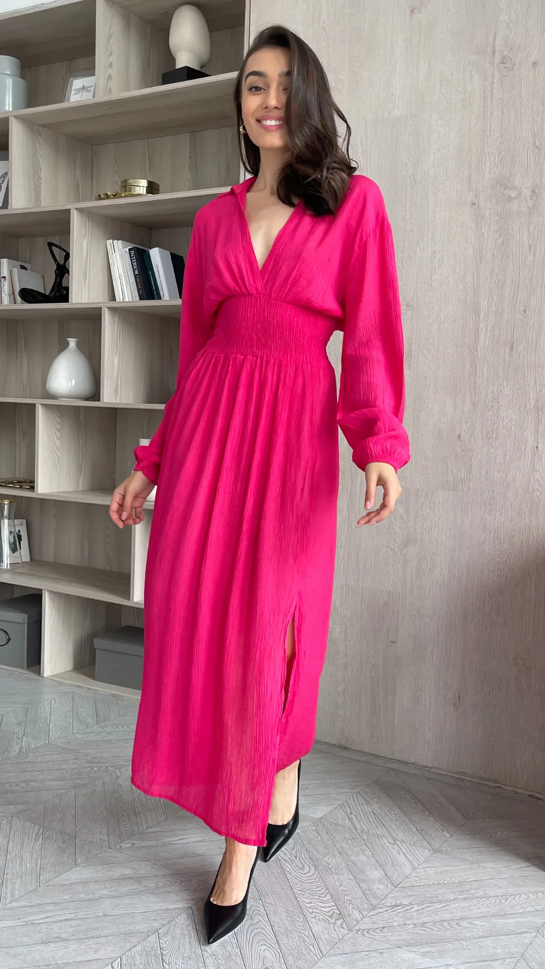 THEA DRESS - FUCHSIA