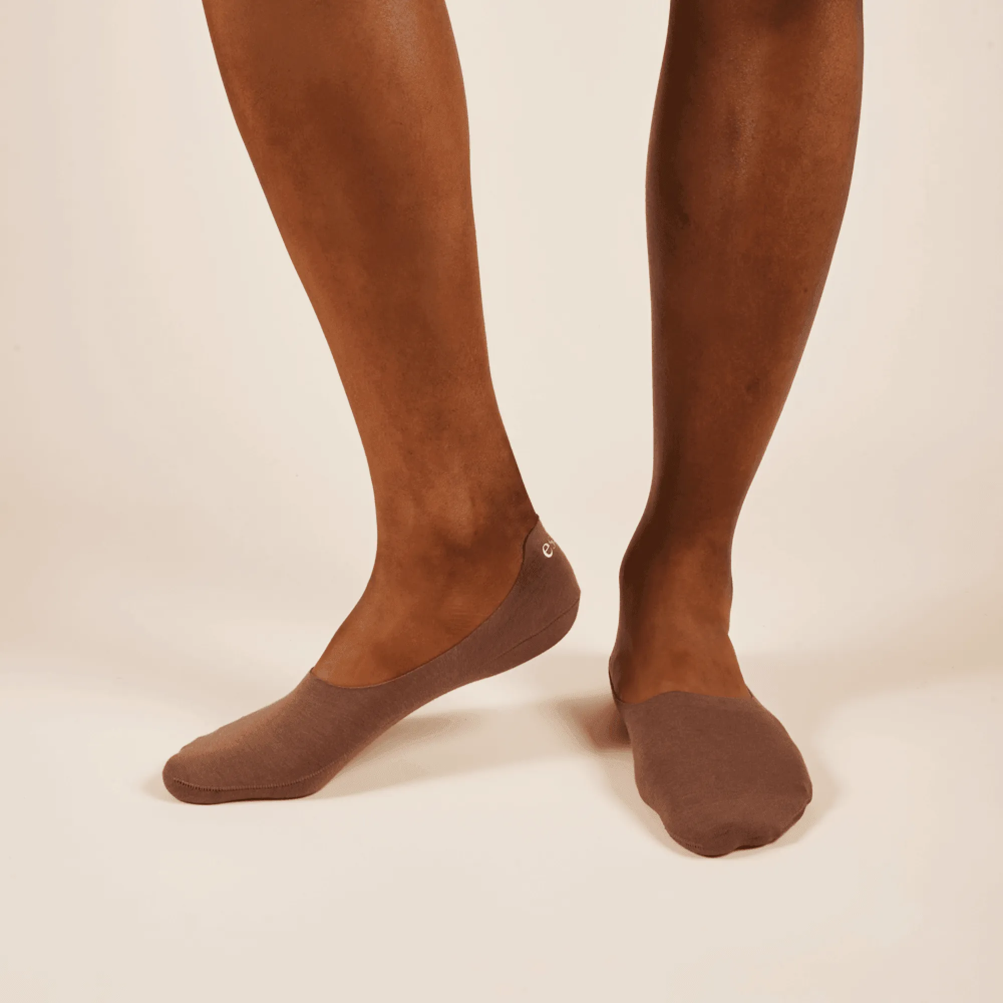 Toffee Tan Cotton No Show Socks 10-Pack