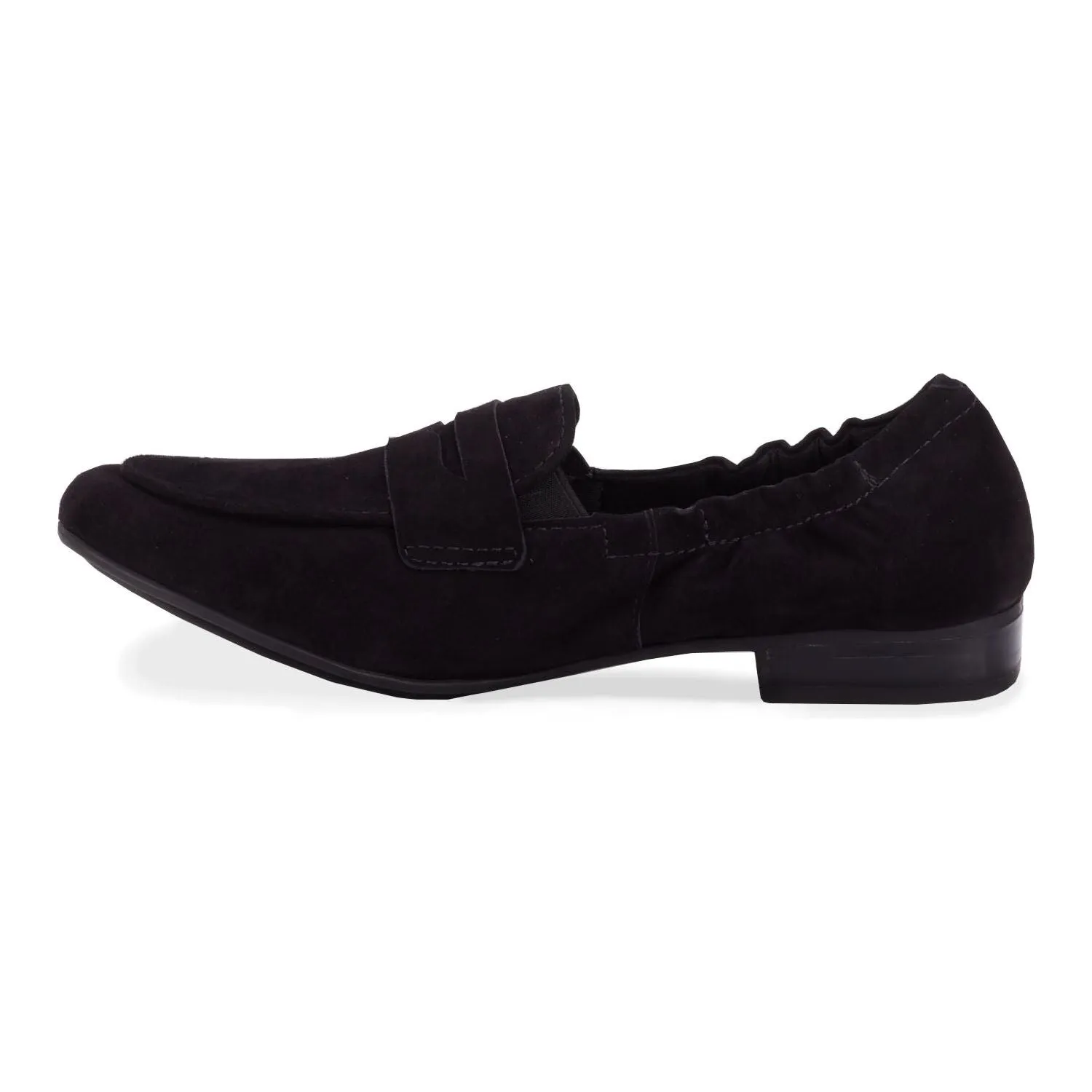 Trish Black Slip On Shoes