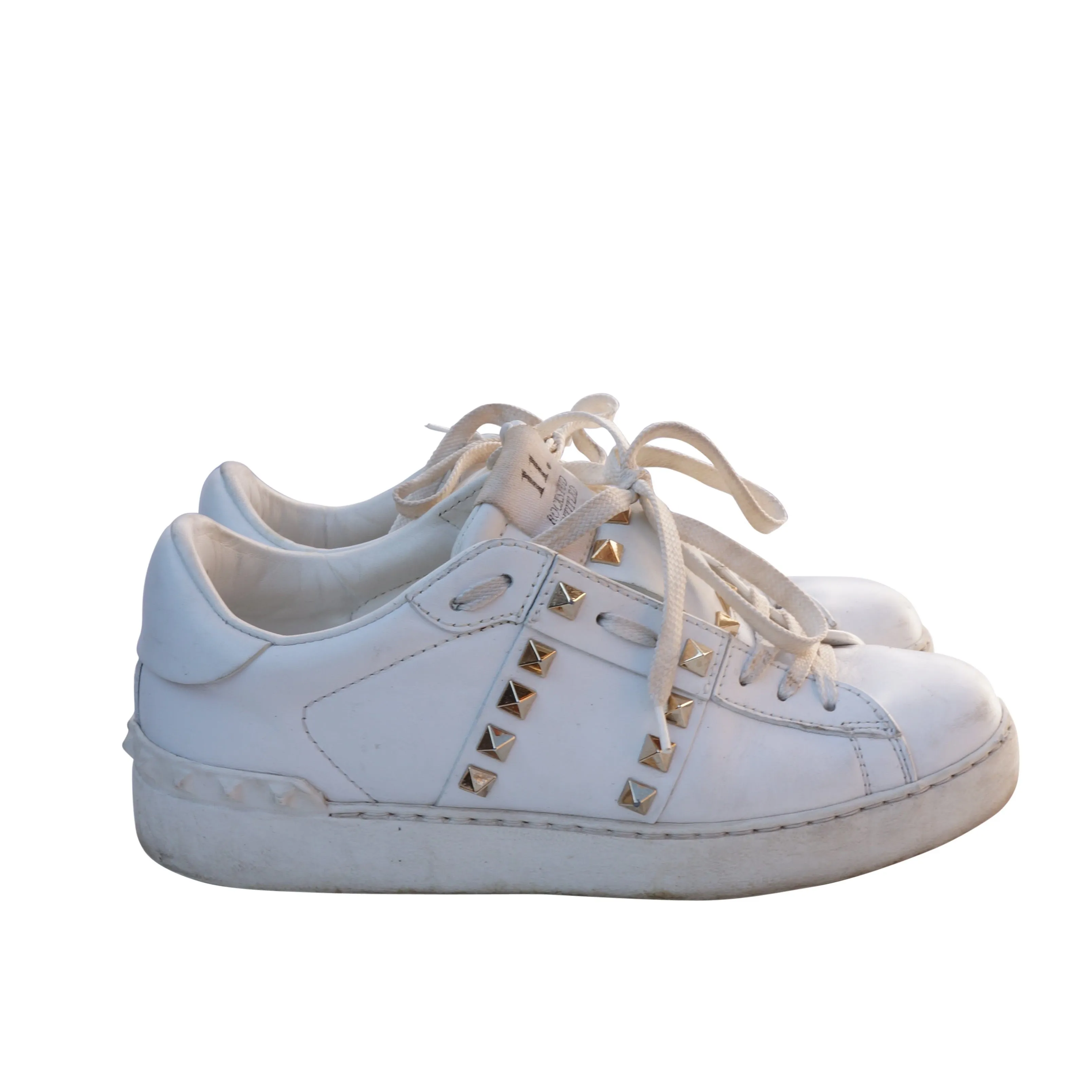 Valentino Garavani Rockstud White Leather Sneaker