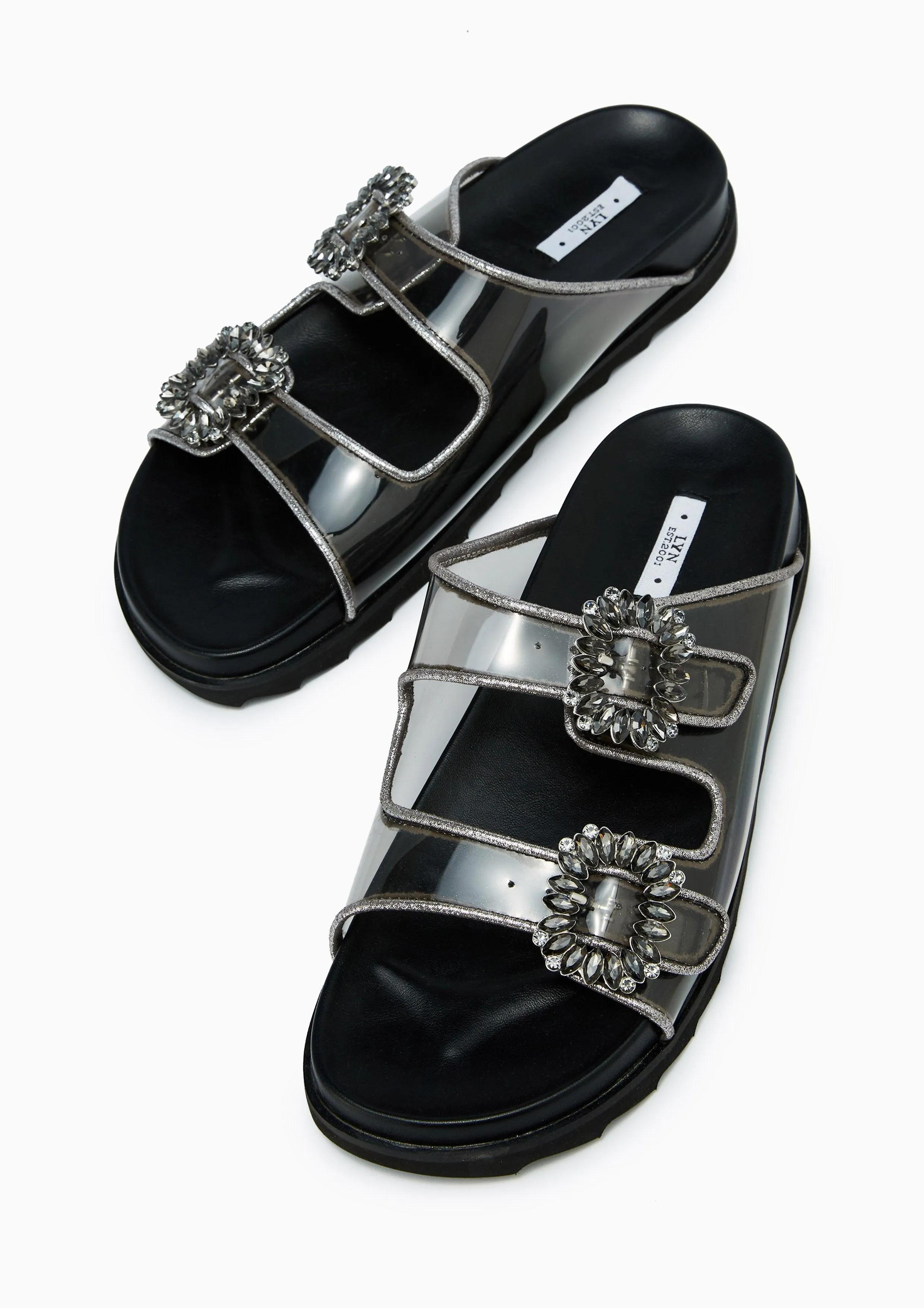 Veeni Flat Sandals Black