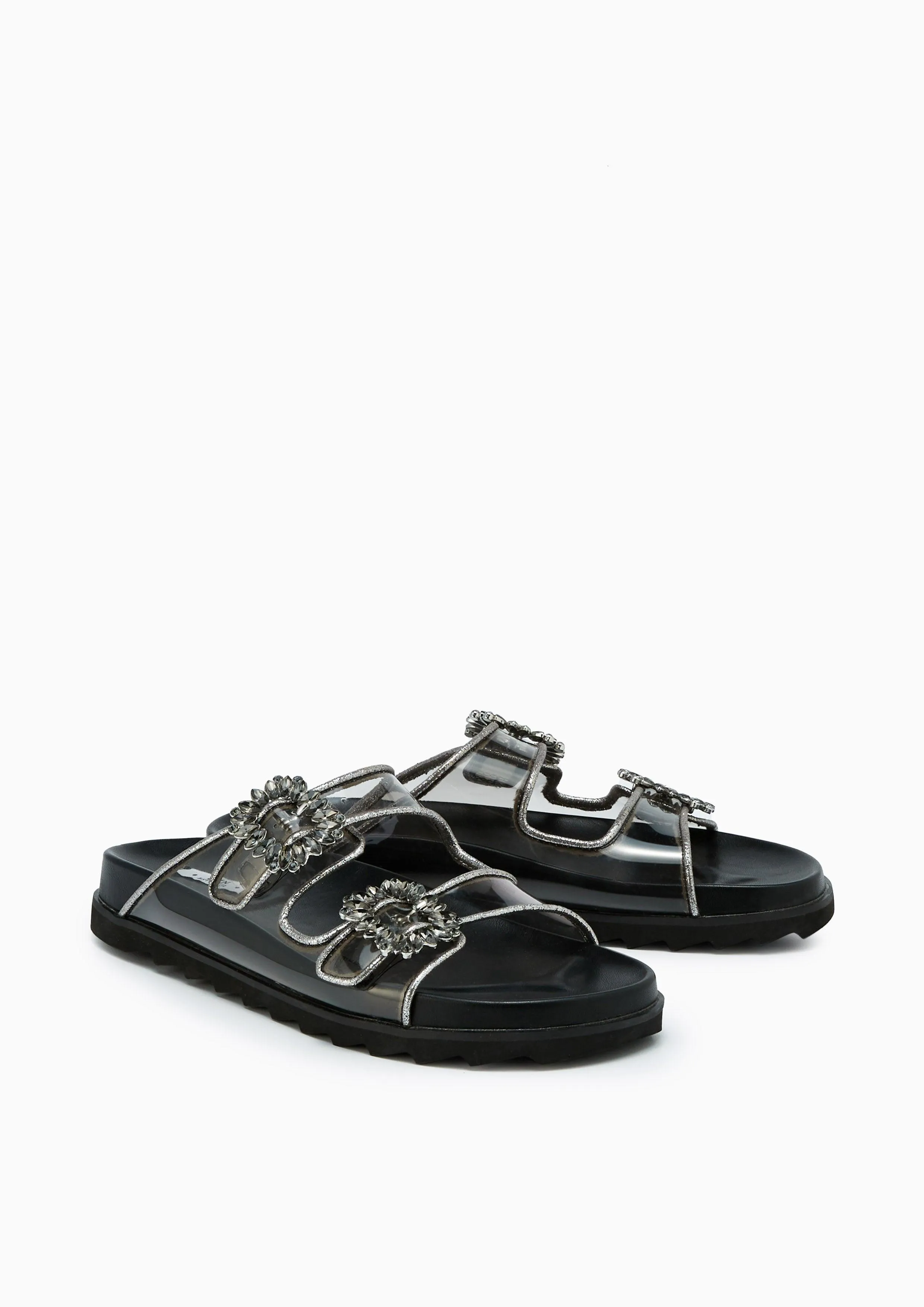 Veeni Flat Sandals Black