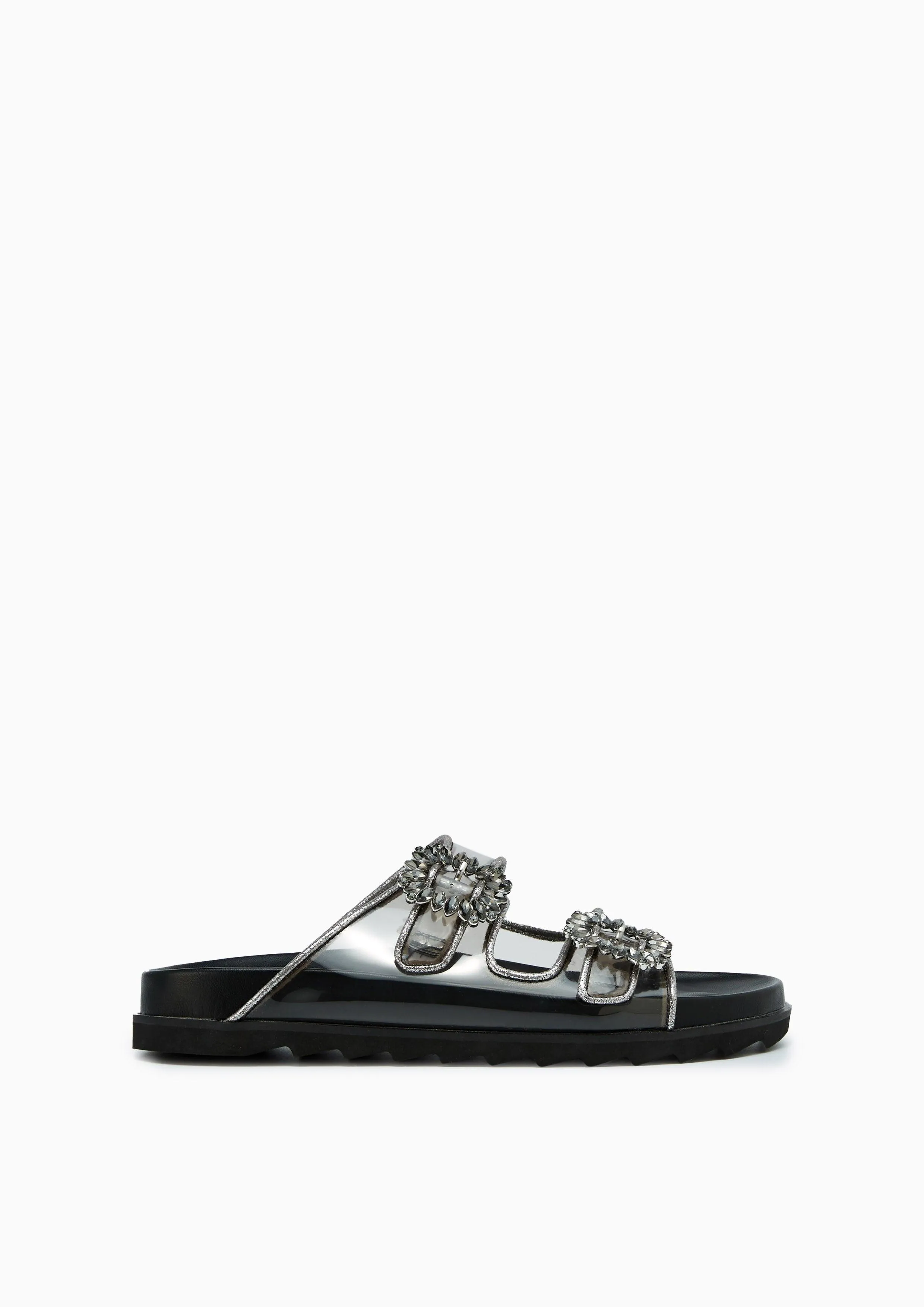 Veeni Flat Sandals Black