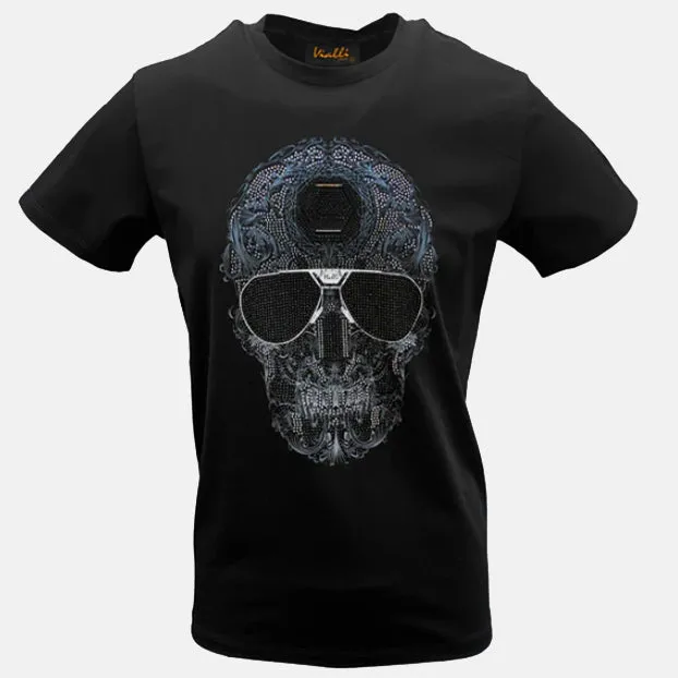 Vialli Histony Phillip Plein Black  T-Shirt