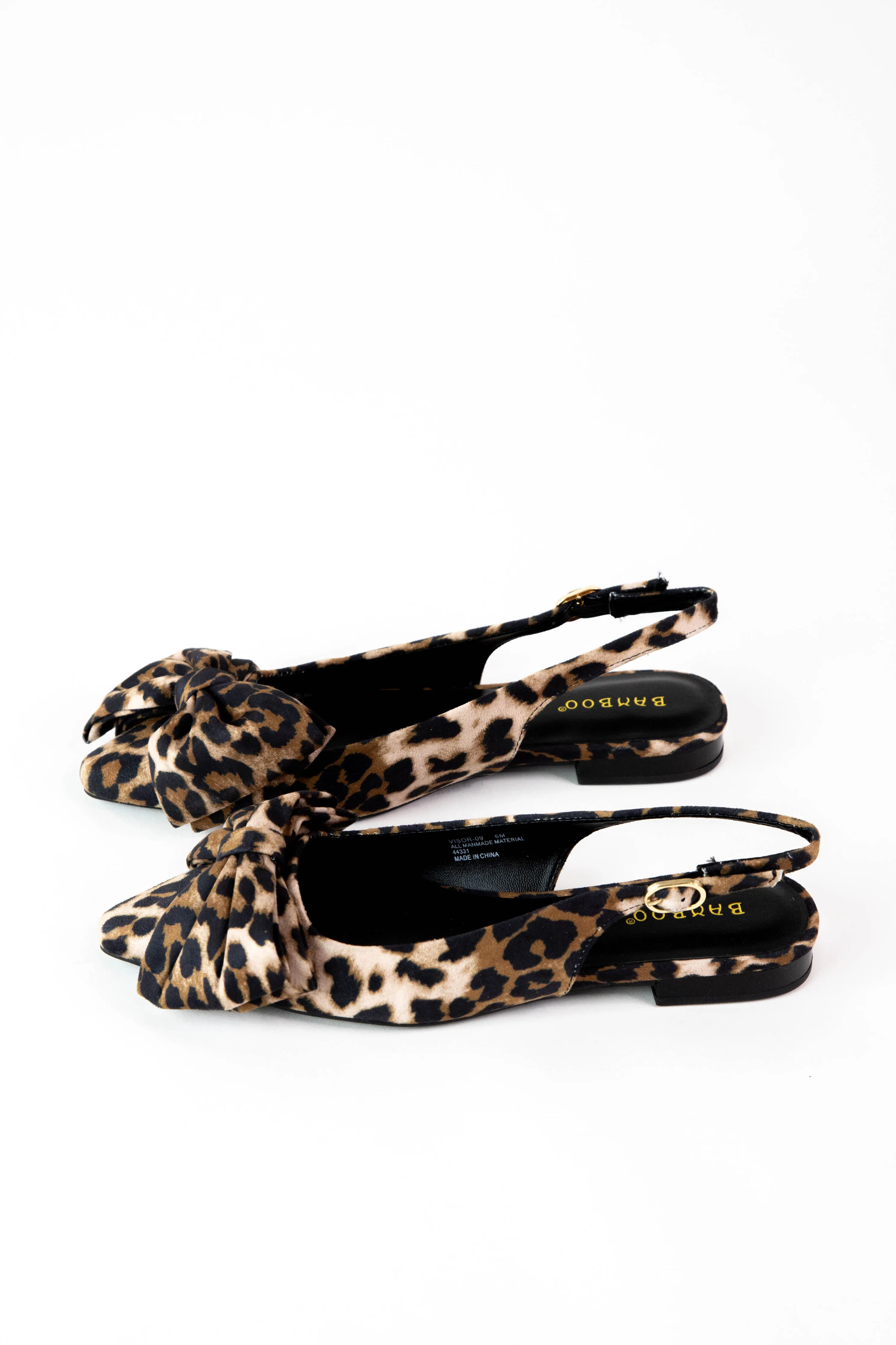 Visor Slingback Flat, Leopard