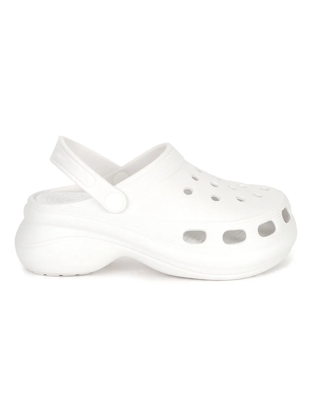 White PU Slip-On Croc Flats (TC-RS3479-WHT)