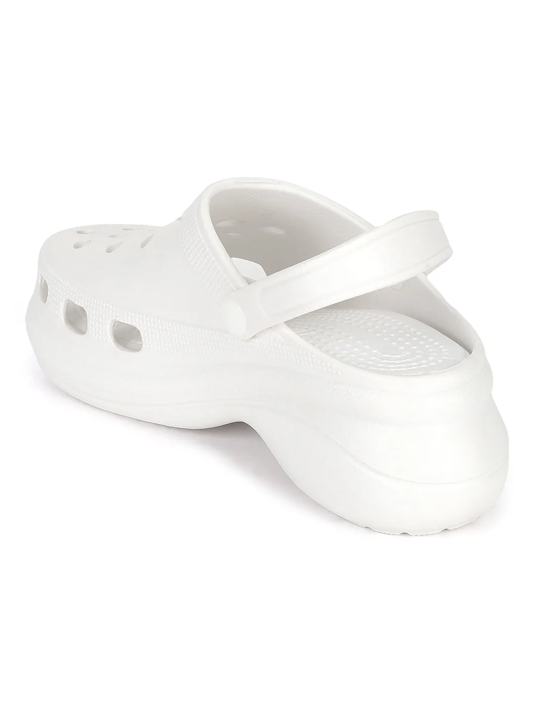 White PU Slip-On Croc Flats (TC-RS3479-WHT)