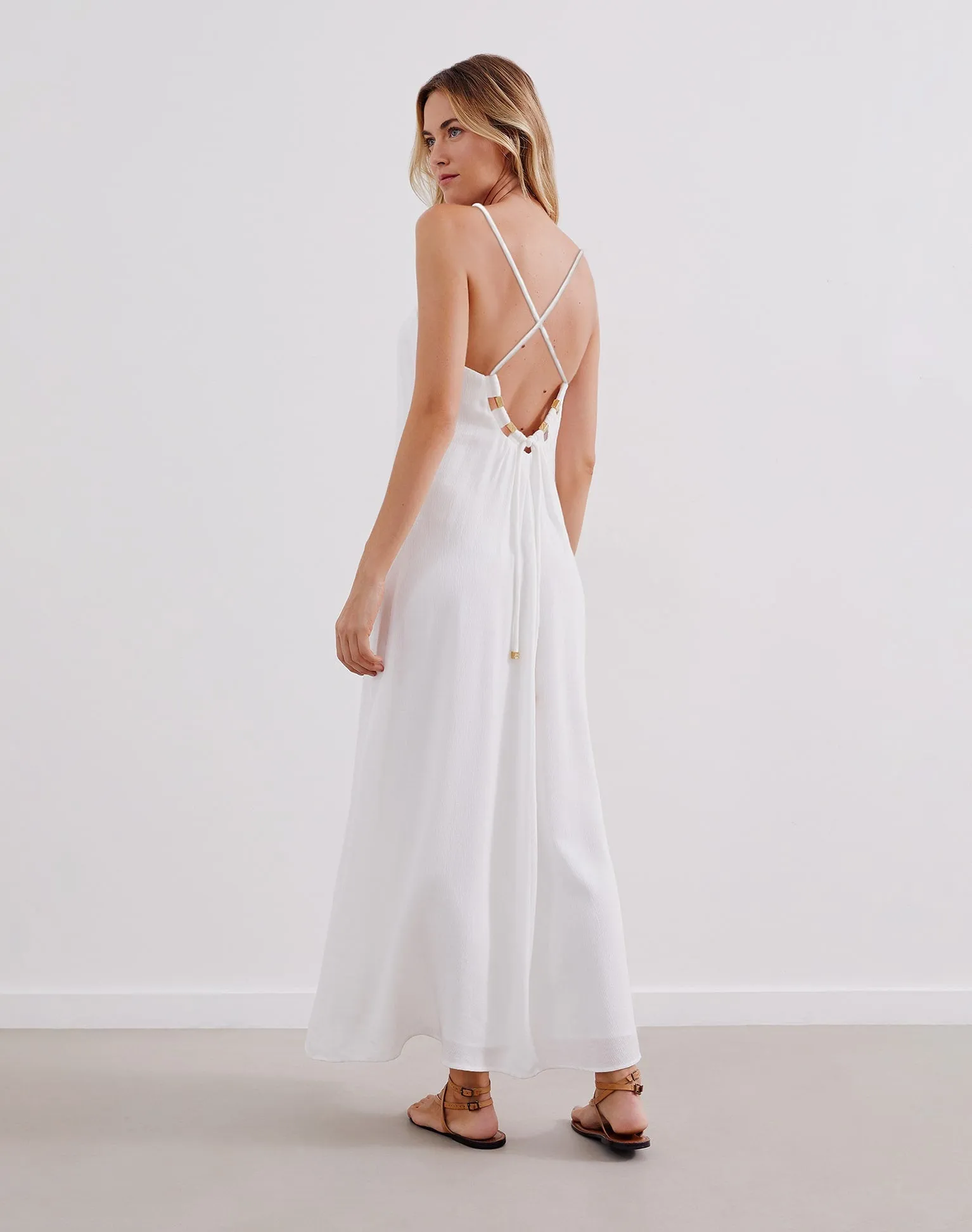 Zima Long Dress - Off White